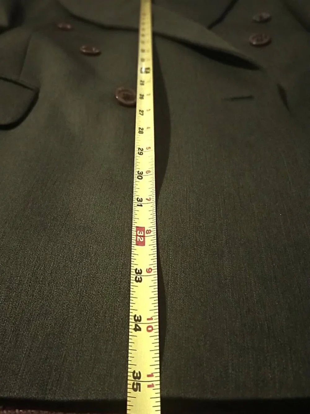 Raffinati Classic Men Olive Green Double Breasted 2 Piece Suit  44R